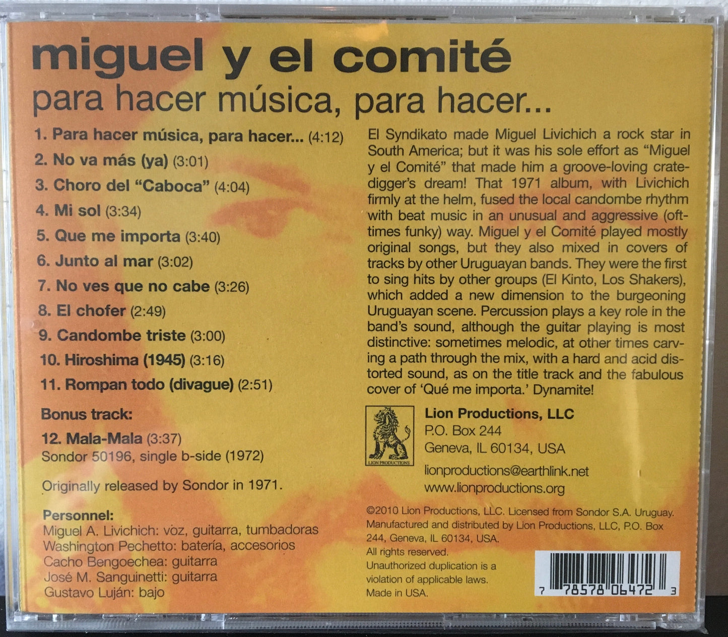 Miguel y el comité -para hacer música, para hacer...-