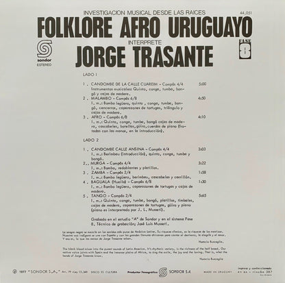 Jorge Trasante | Folklore afro Uruguayo (2008)