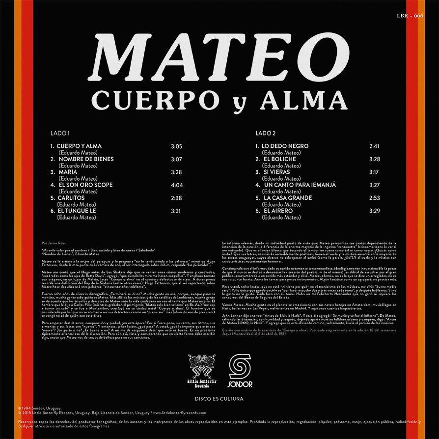 Eduardo Mateo | Cuerpo y Alma (1984)